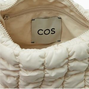 COS mini quilted bag in stone white (added actual photos)